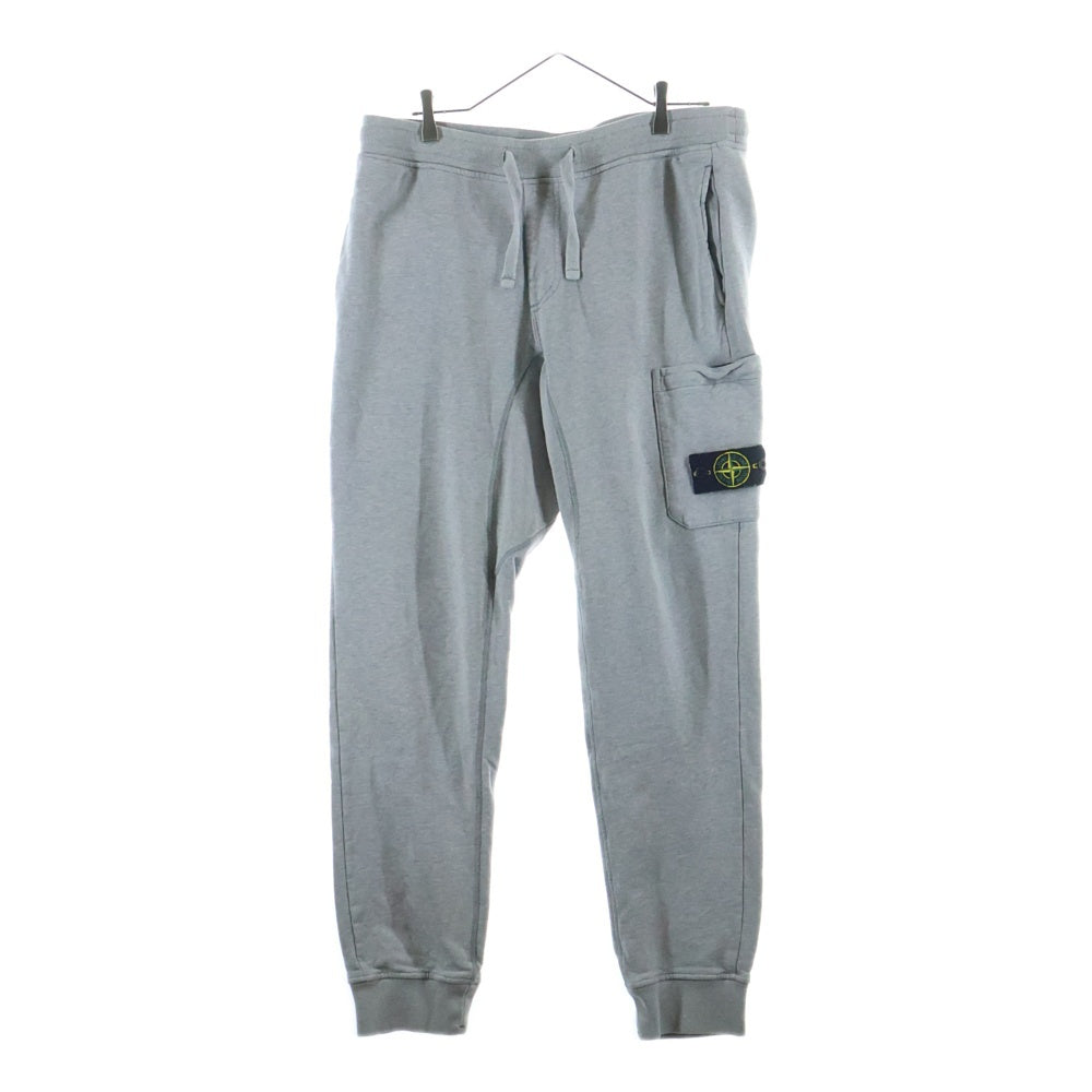 STONE ISLAND(ストーンアイランド) 19AW コットンスウェットシャーリングテーパードパンツ グレー 711560320