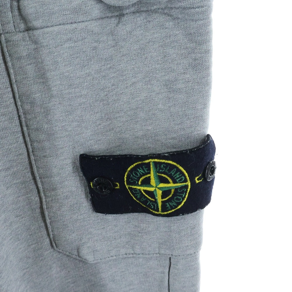 STONE ISLAND(ストーンアイランド) 19AW コットンスウェットシャーリングテーパードパンツ グレー 711560320