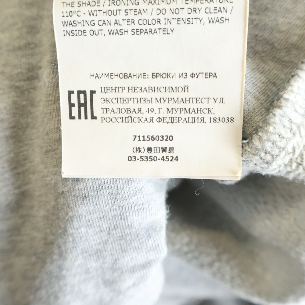 STONE ISLAND(ストーンアイランド) 19AW コットンスウェットシャーリングテーパードパンツ グレー 711560320