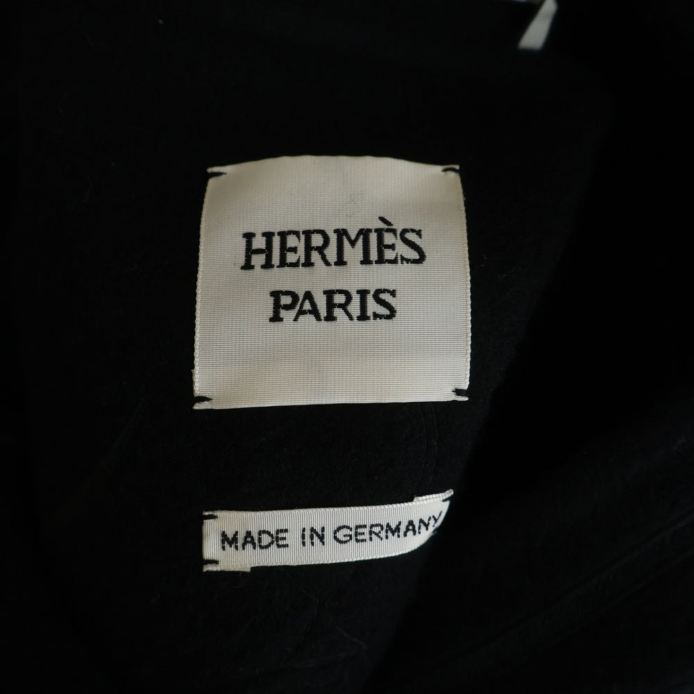HERMES(エルメス) 刺繍デザインカシミアロングジレ ブラック レディース H2H0137DA