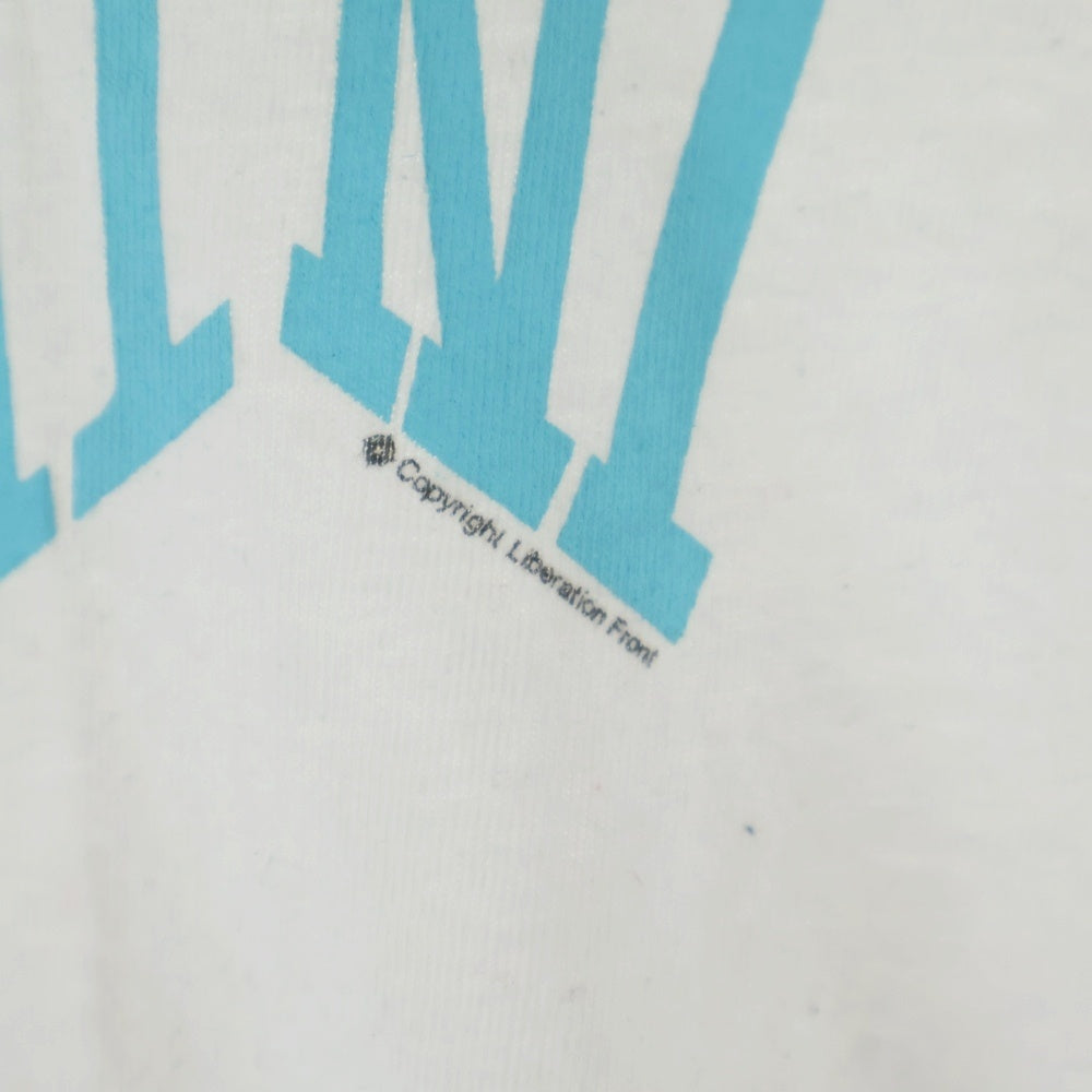 SAINT MICHAEL(セントマイケル) 24SS RIBON SAINT S/S Tee リボンセント クルーネック 半袖 Tシャツカットソー ホワイト SM-YS8-0000-012