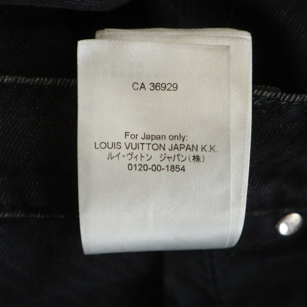 LOUIS VUITTON(ルイヴィトン) 25SS MONOGRAM FLOUR DENIM PANTS モノグラムフラワーデニムパンツ ジーンズ ブラック RM251M9 OWZ HSD15W