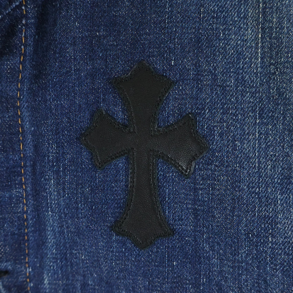 CHROME HEARTS(クロムハーツ) ×LEVI'S クロスパッチ付 デニムジャケット クロスボールボタン インディゴ