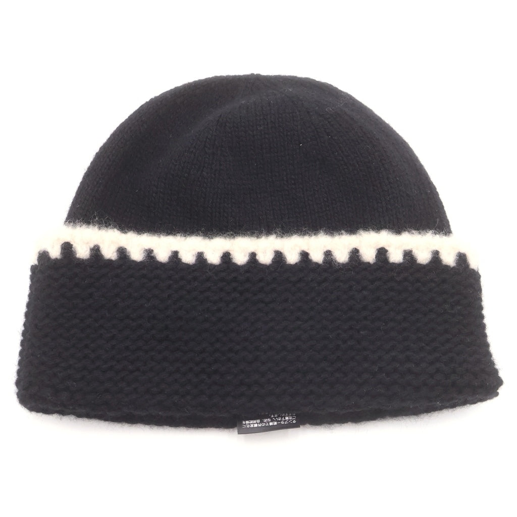 CHANEL(シャネル) ココマーク カシミアビーニー ニット帽子 ブラック/ホワイト レディース AA9203