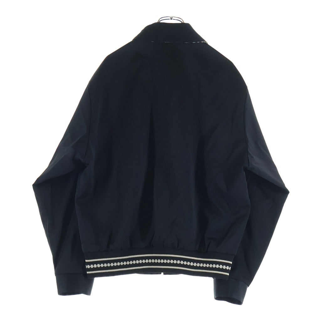 WACKO MARIA(ワコマリア) ×WOLF'S HEAD ×ウルフズヘッド 26SS 50'S JACKET スカル切替 スウィングトップ ジャケットWOLFSHEAD-WM-BL20 ブラック
