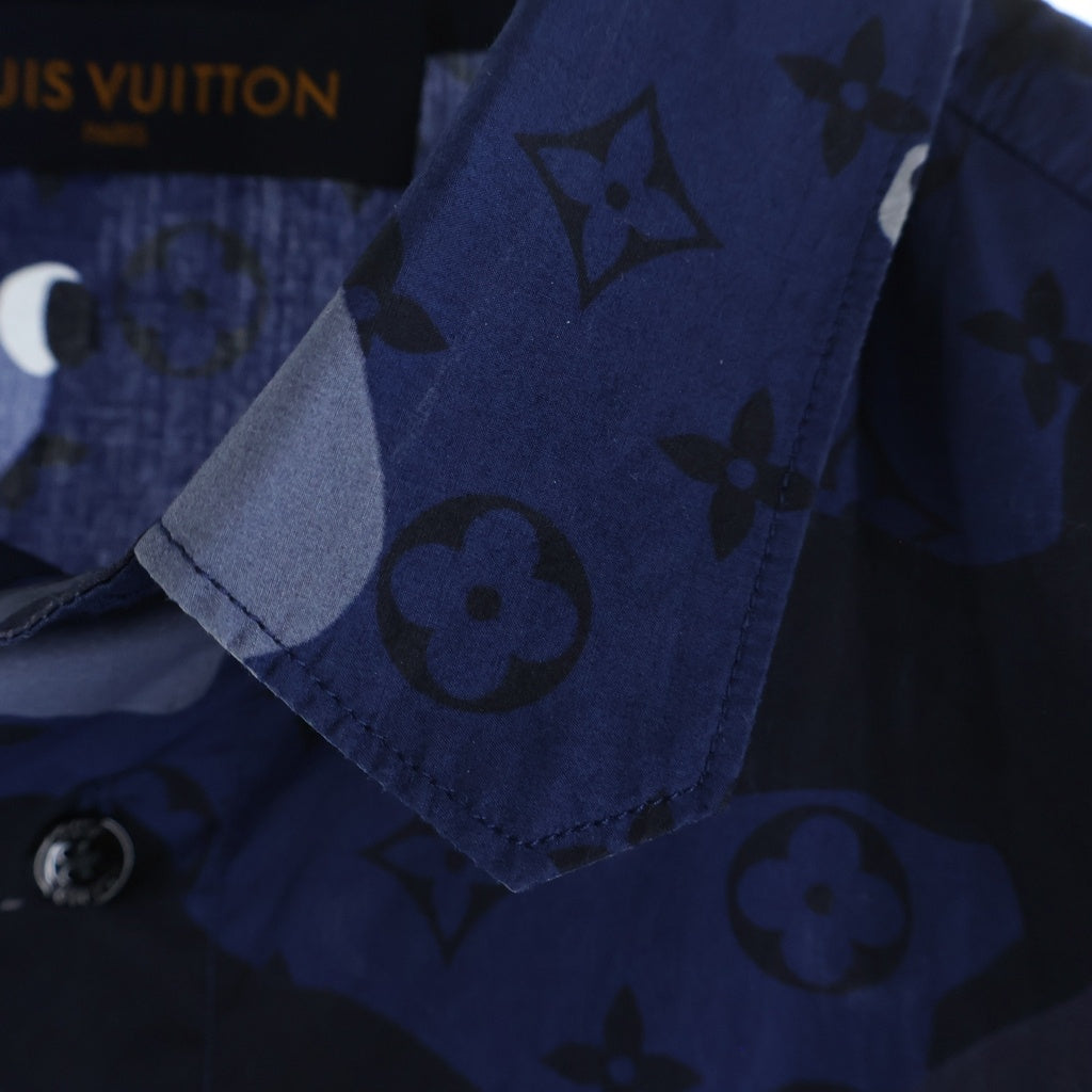 LOUIS VUITTON(ルイヴィトン) 20SS カモDNAオセアンモノグラム長袖シャツ ブルー RM201M TKJ HIS07W