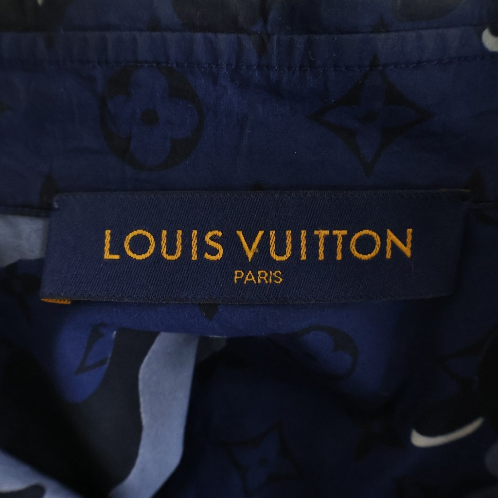 LOUIS VUITTON(ルイヴィトン) 20SS カモDNAオセアンモノグラム長袖シャツ ブルー RM201M TKJ HIS07W