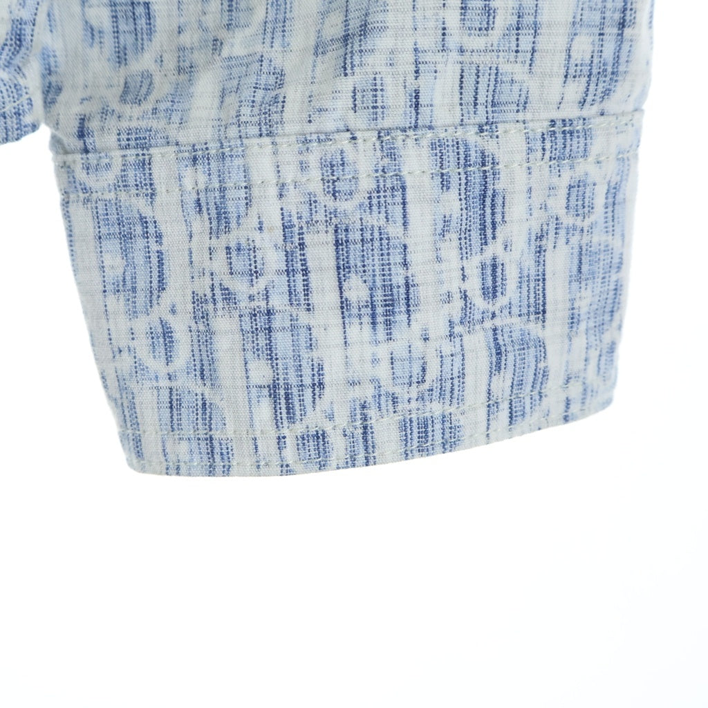 DIOR(ディオール) 20AW オブリーク総柄デニム 長袖シャツ インディゴ 013D585BY989