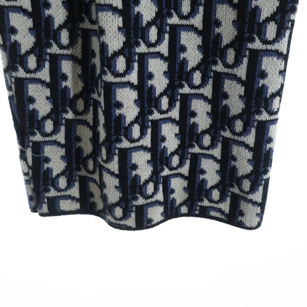 DIOR(ディオール) 20SS Oblique Overshirt 総柄オブリークロゴ 長袖コットンシャツ グレー/ネイビー 023M550AT099