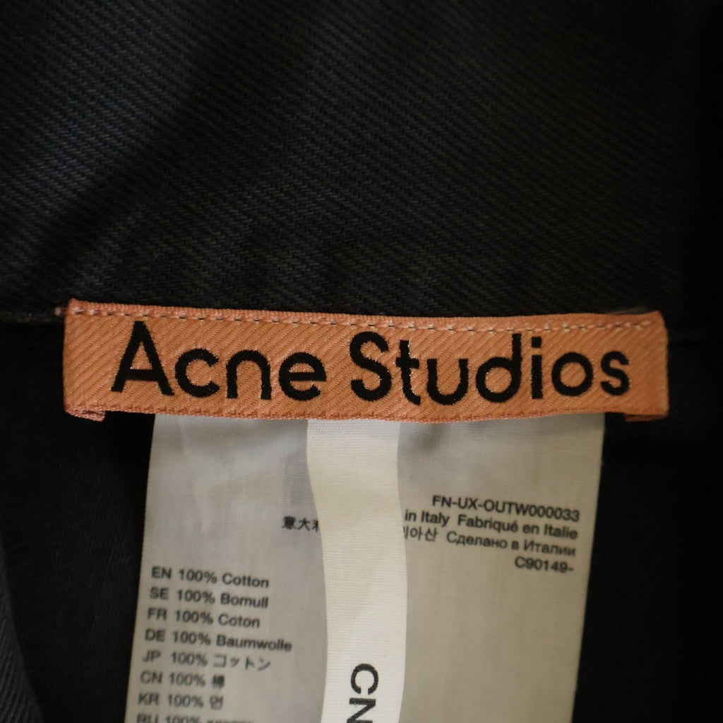 Acne Studios(アクネ ストゥディオズ) 23AW オーバーサイズ リラックスフィット デニムジャケット ダークグレー FN-UX-OUTW000033