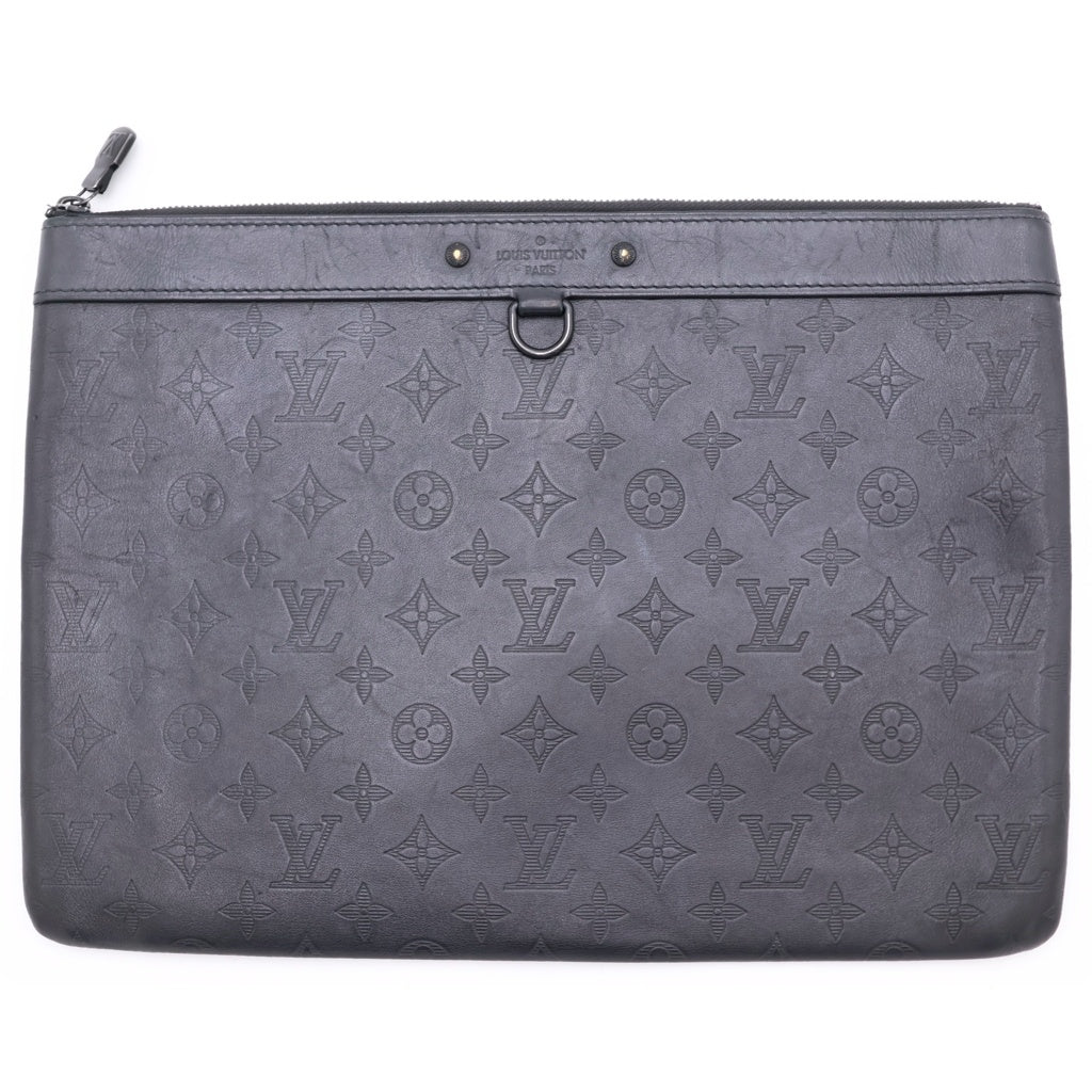 LOUIS VUITTON(ルイヴィトン) モノグラム シャドウ ディスカバリー クラッチバッグ ブラック M62903 レディース