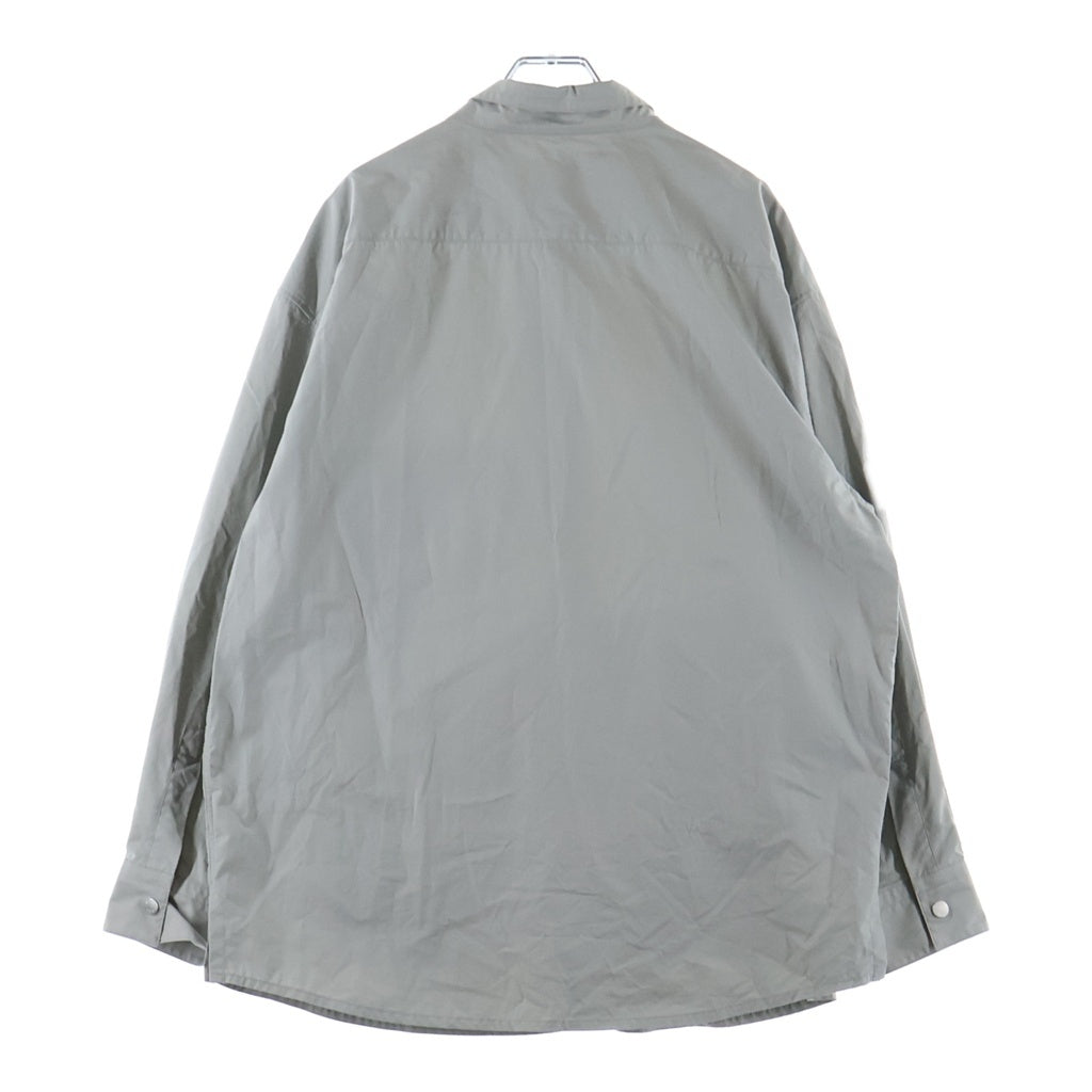 HERMES(エルメス) BOXY FIT OVERLAP POCKET COTTON SHIRT ボクシーフィット コットン長袖シャツ グレー H466100H2