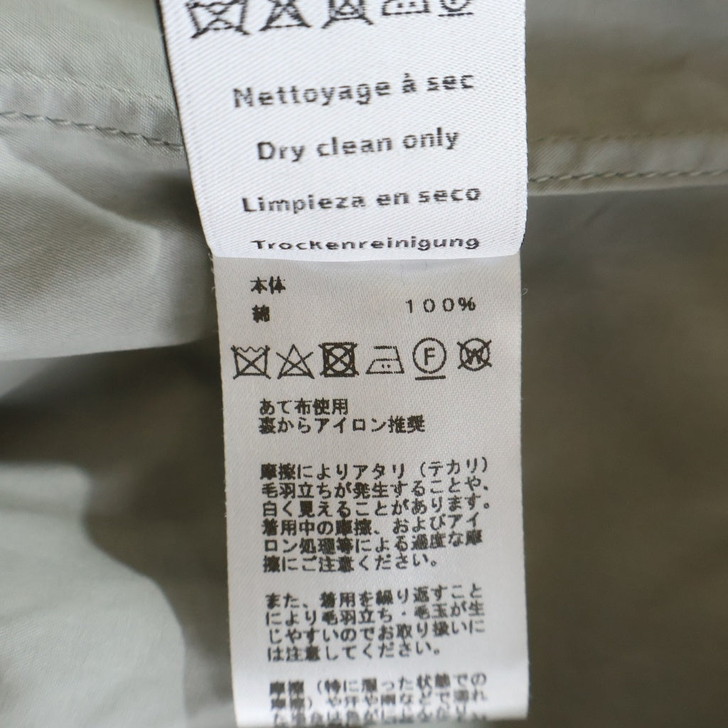 HERMES(エルメス) BOXY FIT OVERLAP POCKET COTTON SHIRT ボクシーフィット コットン長袖シャツ グレー H466100H2