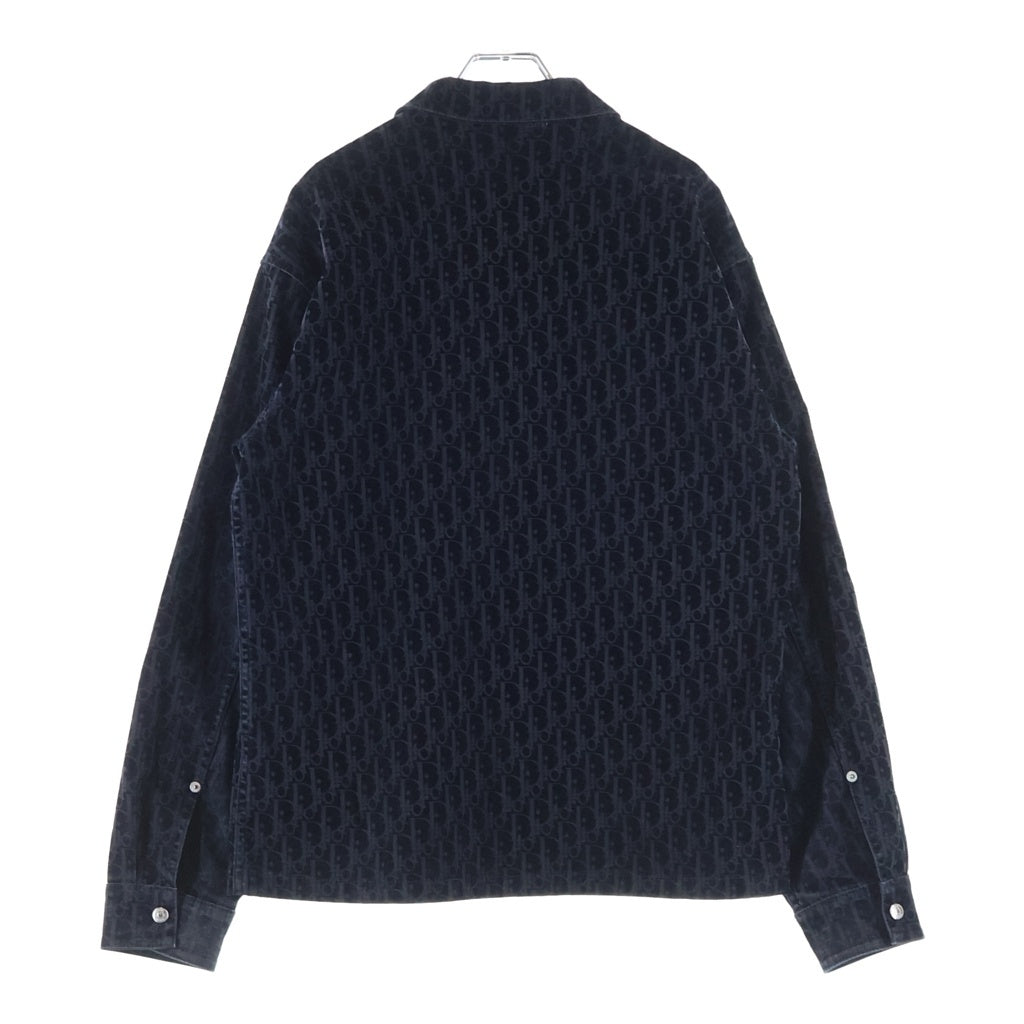 DIOR(ディオール) オブリーク ベロアシャツジャケット ネイビー 033D490M321X