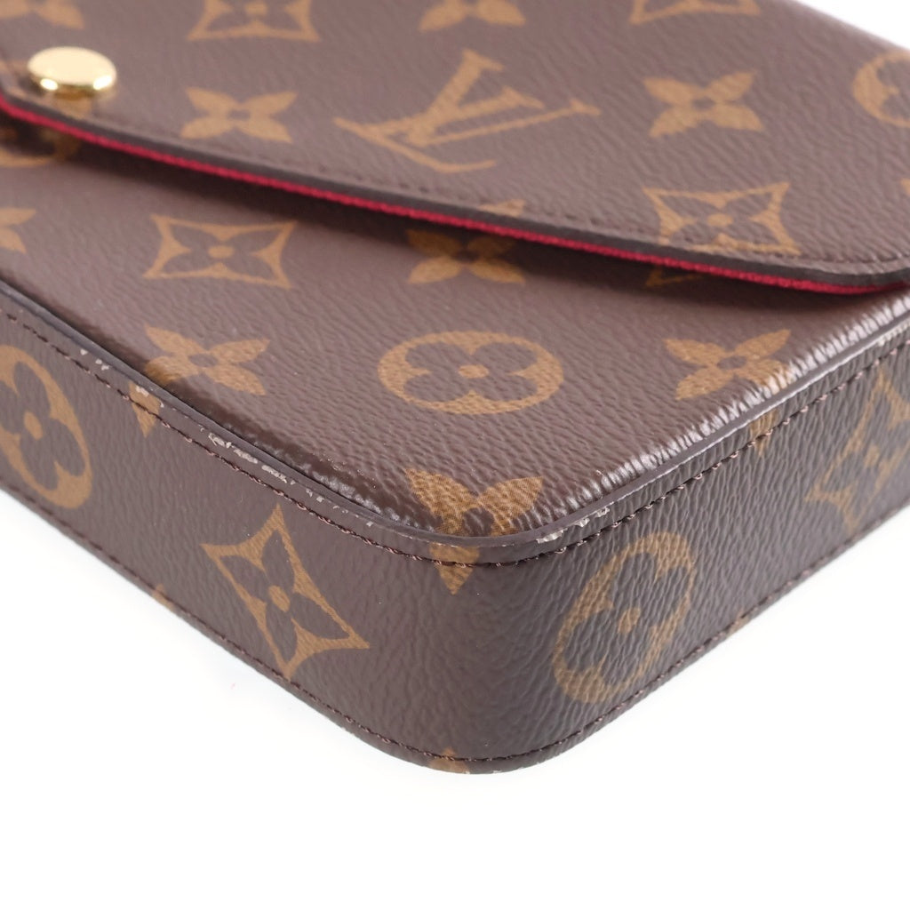 LOUIS VUITTON(ルイヴィトン) ポシェット・フェリシー モノグラム チェーンショルダーバック ブラウン M81896 レディース