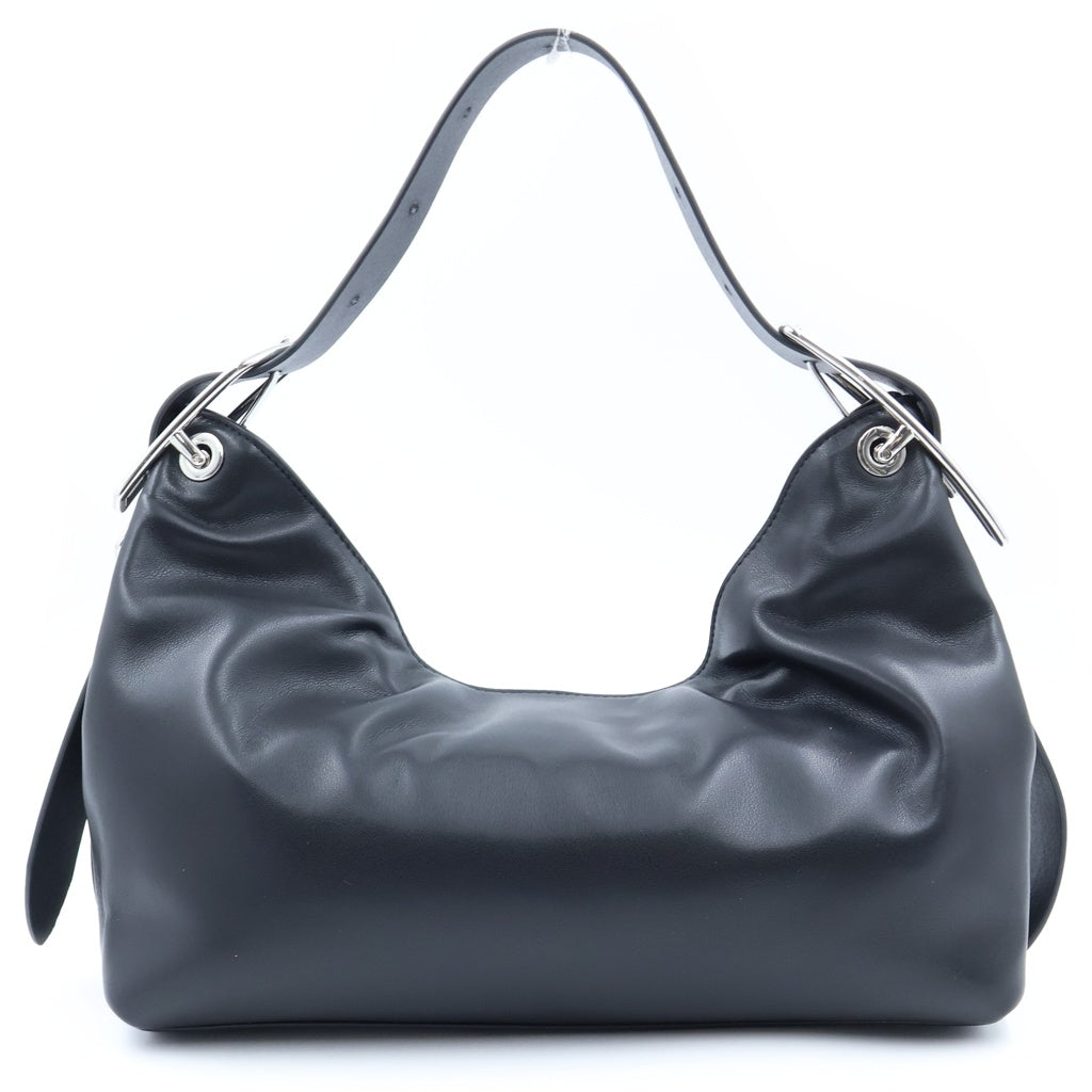 DIESEL(ディーゼル) D-LINE HOBO ホーボー カウレザー 2WAY ハンドショルダーバッグ ブラック X10729P9074 レディース