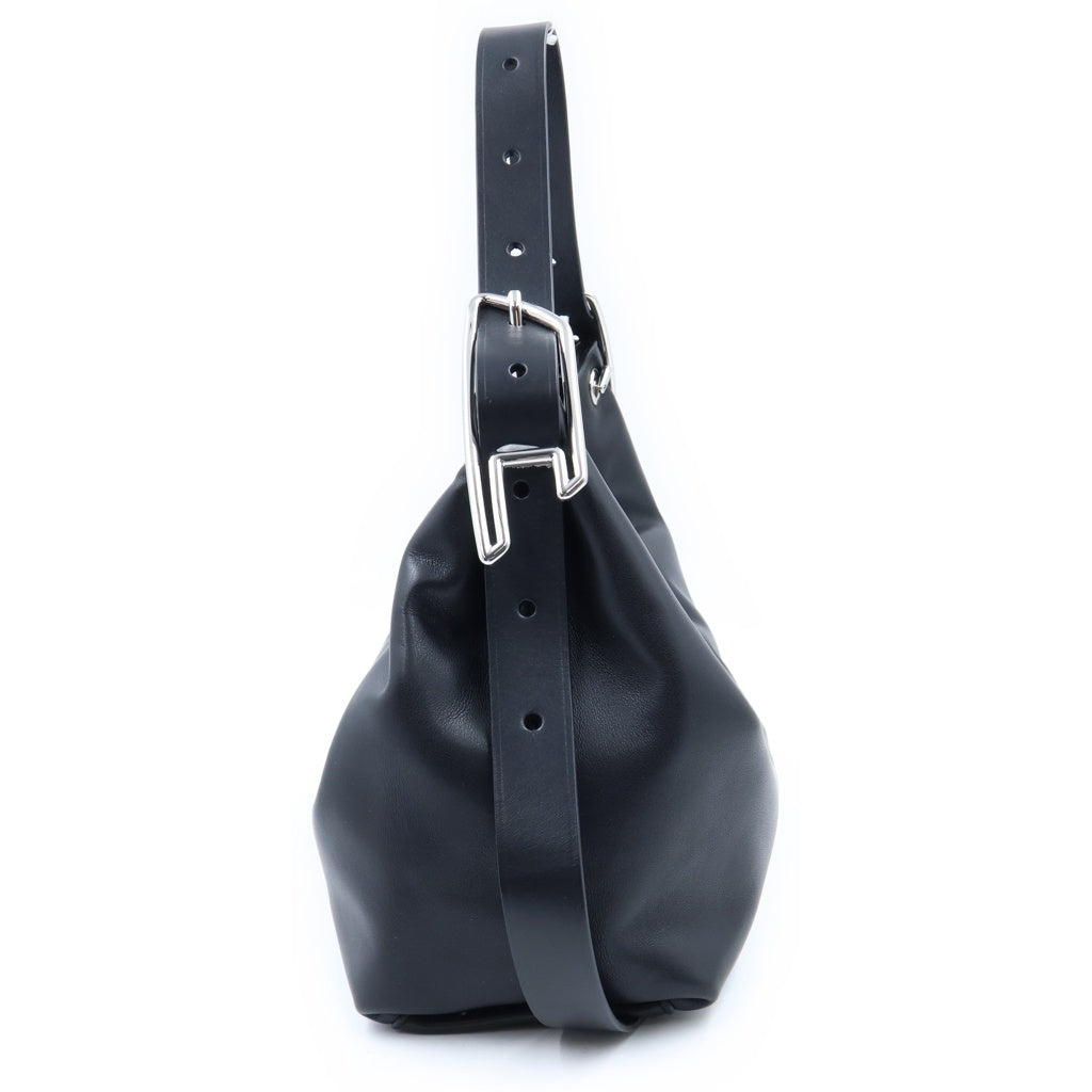 DIESEL(ディーゼル) D-LINE HOBO ホーボー カウレザー 2WAY ハンドショルダーバッグ ブラック X10729P9074 レディース