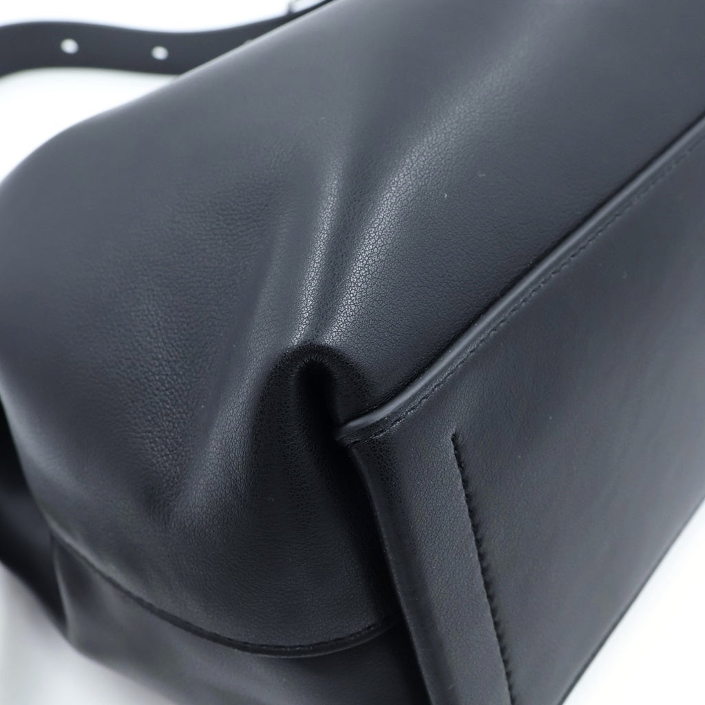DIESEL(ディーゼル) D-LINE HOBO ホーボー カウレザー 2WAY ハンドショルダーバッグ ブラック X10729P9074 レディース