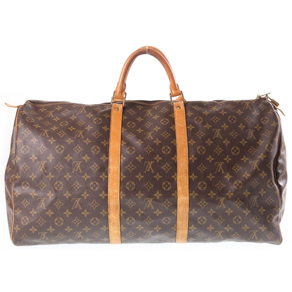 LOUIS VUITTON(ルイヴィトン) モノグラム キーポル60 PVC レザー ボストンバッグ ハンドバッグ ブラウン M41422 レディース