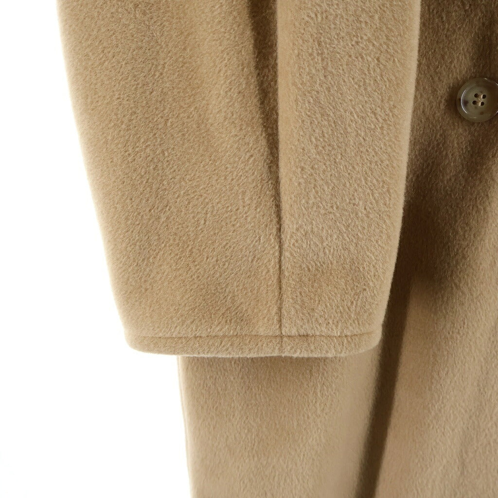 Max Mara(マックスマーラ) ダブルブレスト ロングコート レディース 銀タグ キャメル