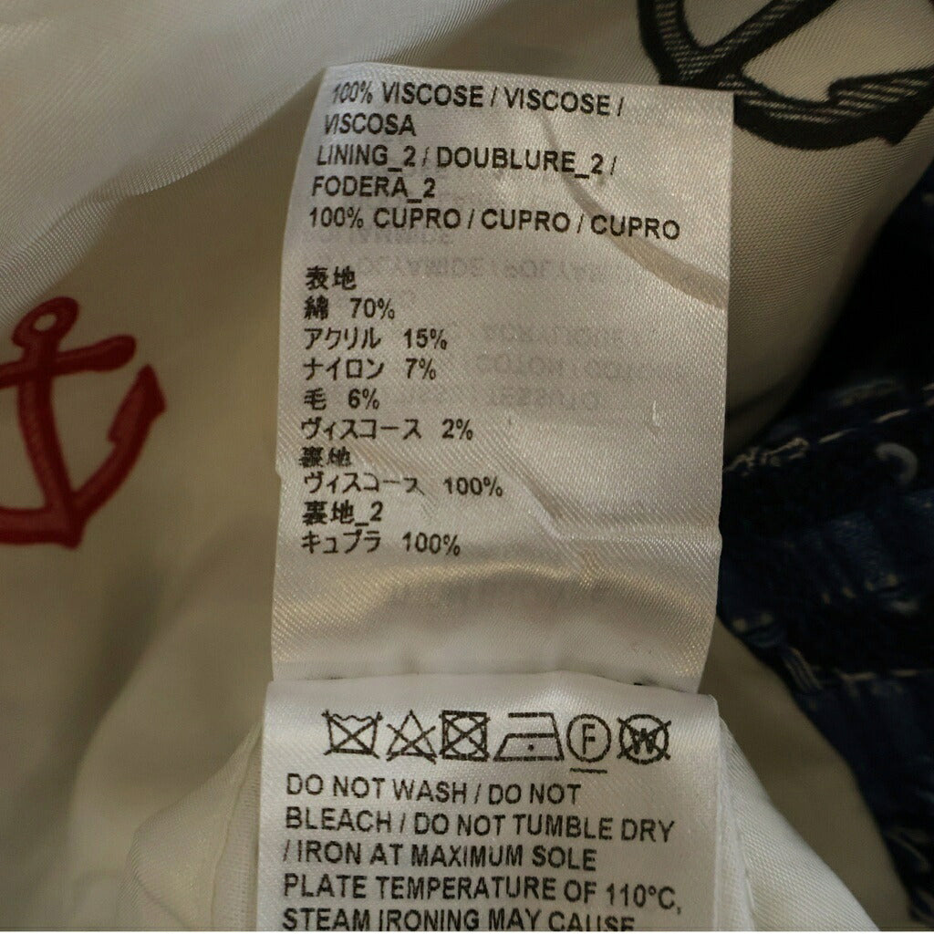 THOM BROWNE(トムブラウン) デニムツイードシャツジャケット ブルー MJO165AF0294