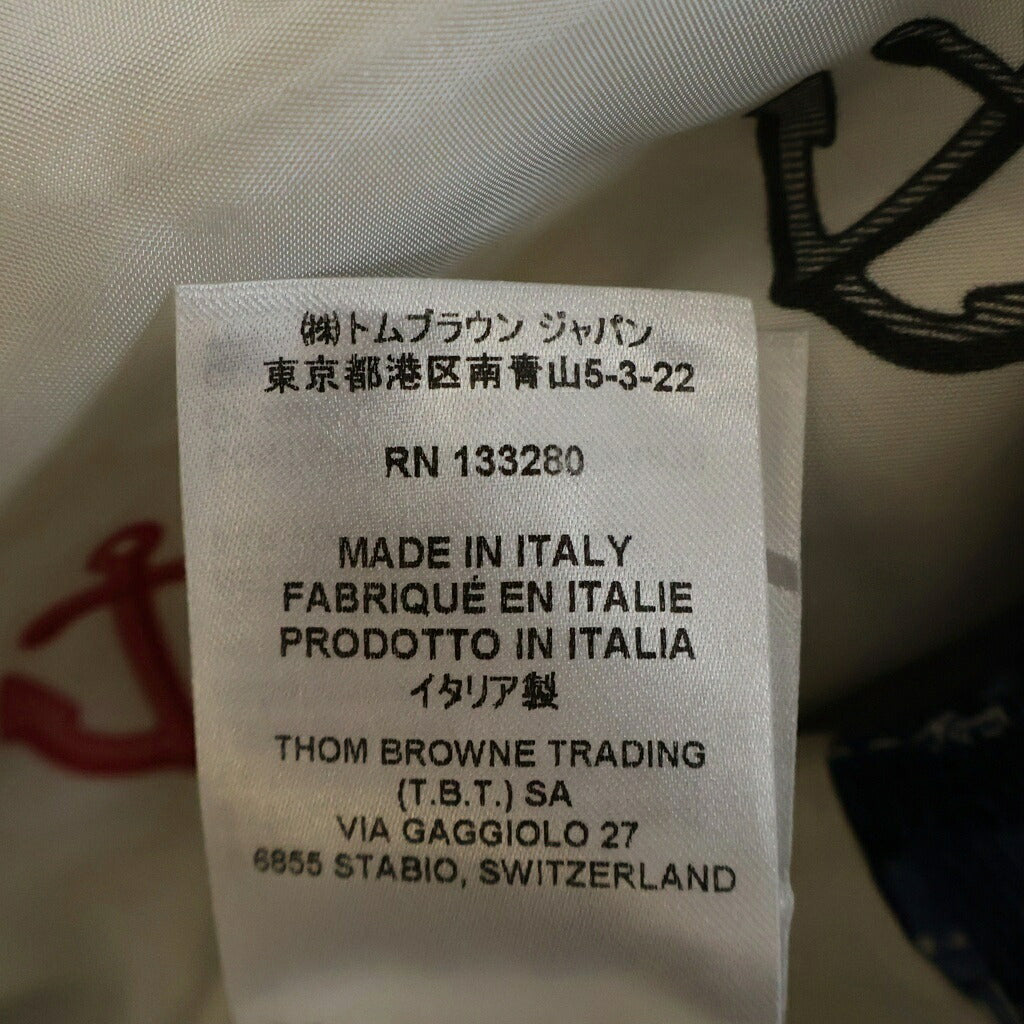 THOM BROWNE(トムブラウン) デニムツイードシャツジャケット ブルー MJO165AF0294