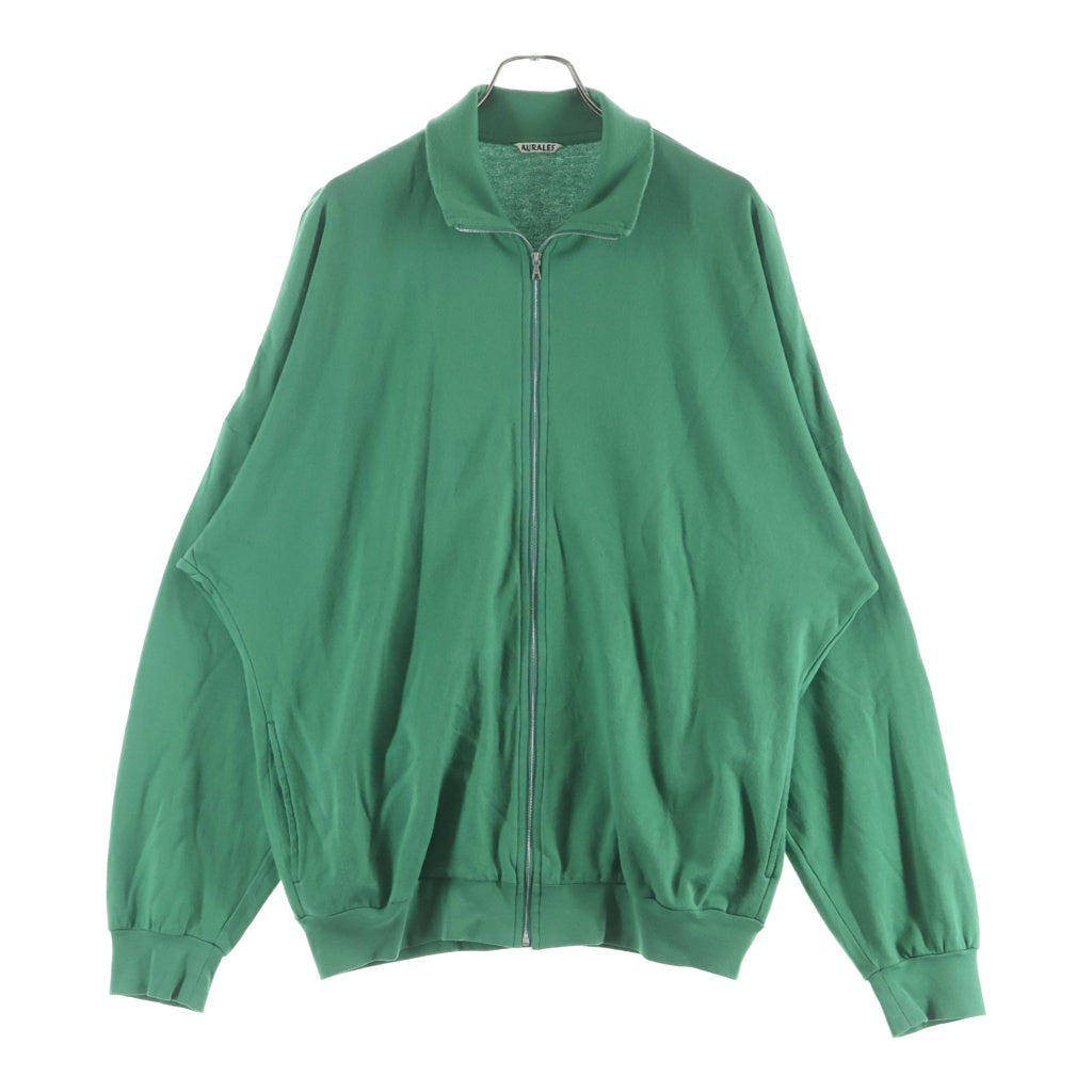 AURALEE(オーラリー) 25AW SUPER HIGH GAUGE SWEAT ZIP BLOUSON スーパーハイゲージ スウェット ジップアップブルゾン A25AB01CU グリーン