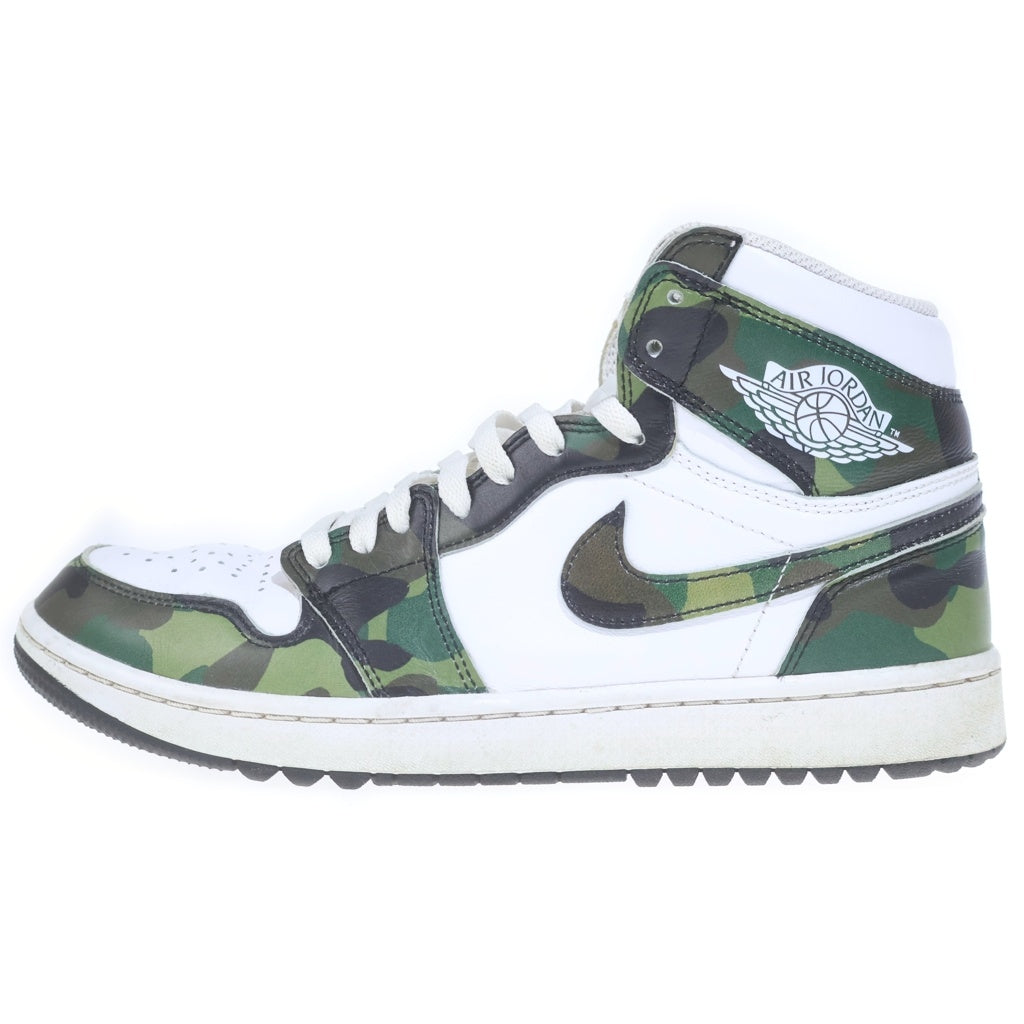 NIKE(ナイキ) AIR JORDAN 1 HIGH GOLF DQ0660-300 エアジョーダン1 ゴルフ ハイカットスニーカー US10.5/28.5cm グリーン/ホワイト