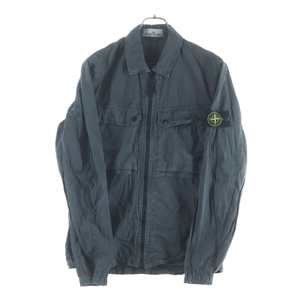 STONE ISLAND(ストーンアイランド) ロゴワッペン ジップアップブルゾン グレー 7915102WN