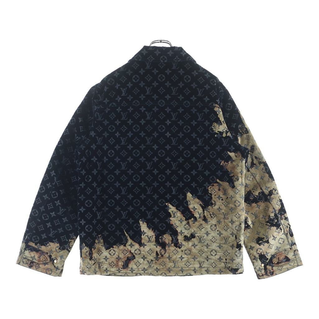 LOUIS VUITTON(ルイヴィトン) 24SS モノグラム ブリーチ デニムジャケット RM241M FRV HQA02W ネイビー