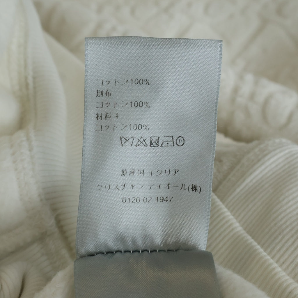 DIOR(ディオール) 22SS 総柄 オブリーク ジャガード プルオーバーフーディー パーカー スウェット ホワイト レディース 113J631A0684