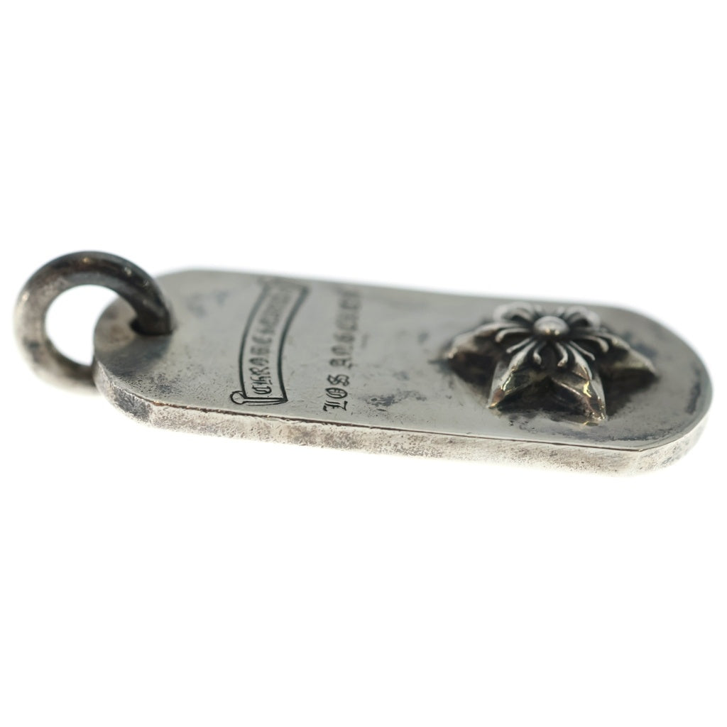 CHROME HEARTS(クロムハーツ) RAISED STAR DOGTAG レイズドスタードッグタグ LA限定 シルバーネックレストップ