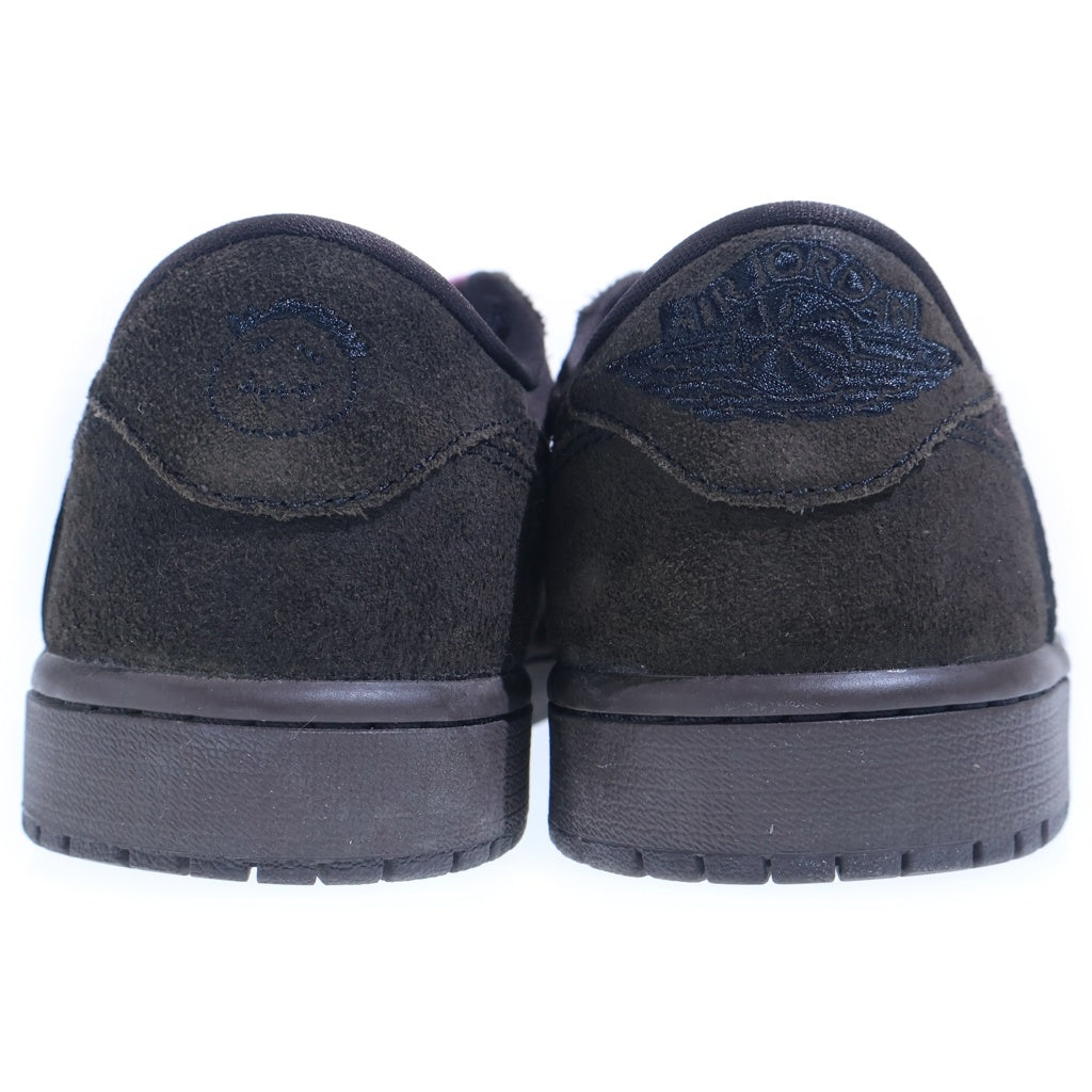 NIKE(ナイキ) ×TRAVIS SCOTT AIR JORDAN 1 LOW OG SP VELVET BROWN DM7866-202 トラヴィススコット エアジョーダン1 ベルベットブラウン ローカットスニーカー US9/27.0cm