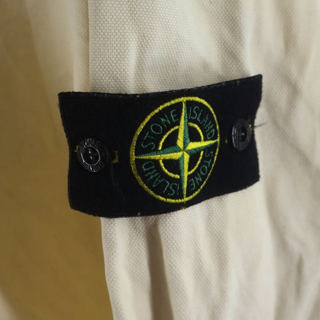 STONE ISLAND(ストーンアイランド) Organic Cotton Fleece ジップアップフーディー パーカー アイボリー K2S156100017S0184