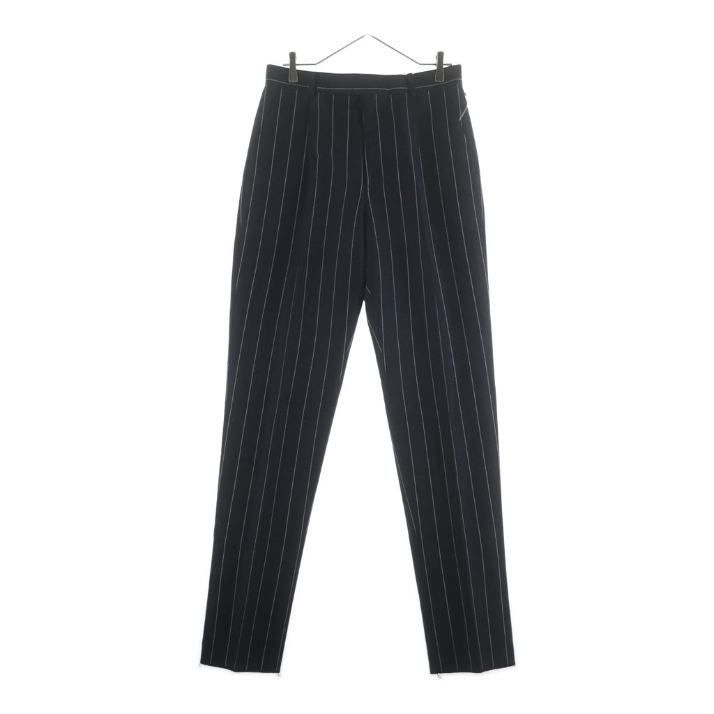 WACKO MARIA(ワコマリア) 24SS STRIPED DOUBLE PLEATED TROUSERS PANTS 24SS-WMP-TR2 ストライプ ダブルプリーツ トラウザーズパンツ ネイビー