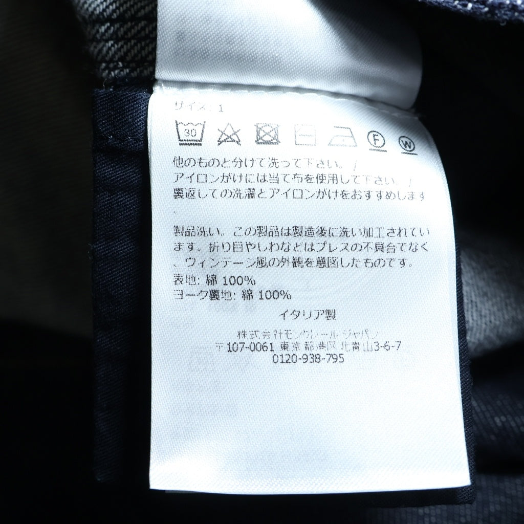 MONCLER GENIUS(モンクレール ジーニアス) 25SS ×メルセデスベンツ フロントジップアップジャケット デニムジャケット インディゴ K14011A00010 M5923