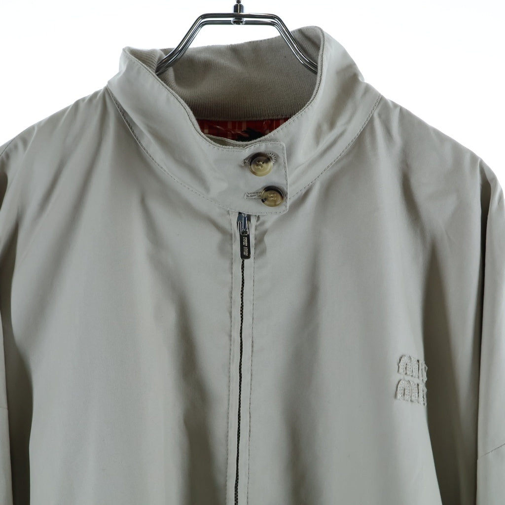 miumiu(ミュウミュウ) 25SS PANAMA COTTON JACKET パナマコットンジャケット ベージュ ML1267