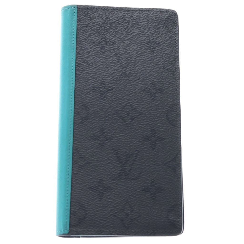 LOUIS VUITTON(ルイヴィトン) ポルトフォイユ ブラザ NM モノグラム エクリプス ウォレット 長財布 ターコイズ/グレー M11467 レディース