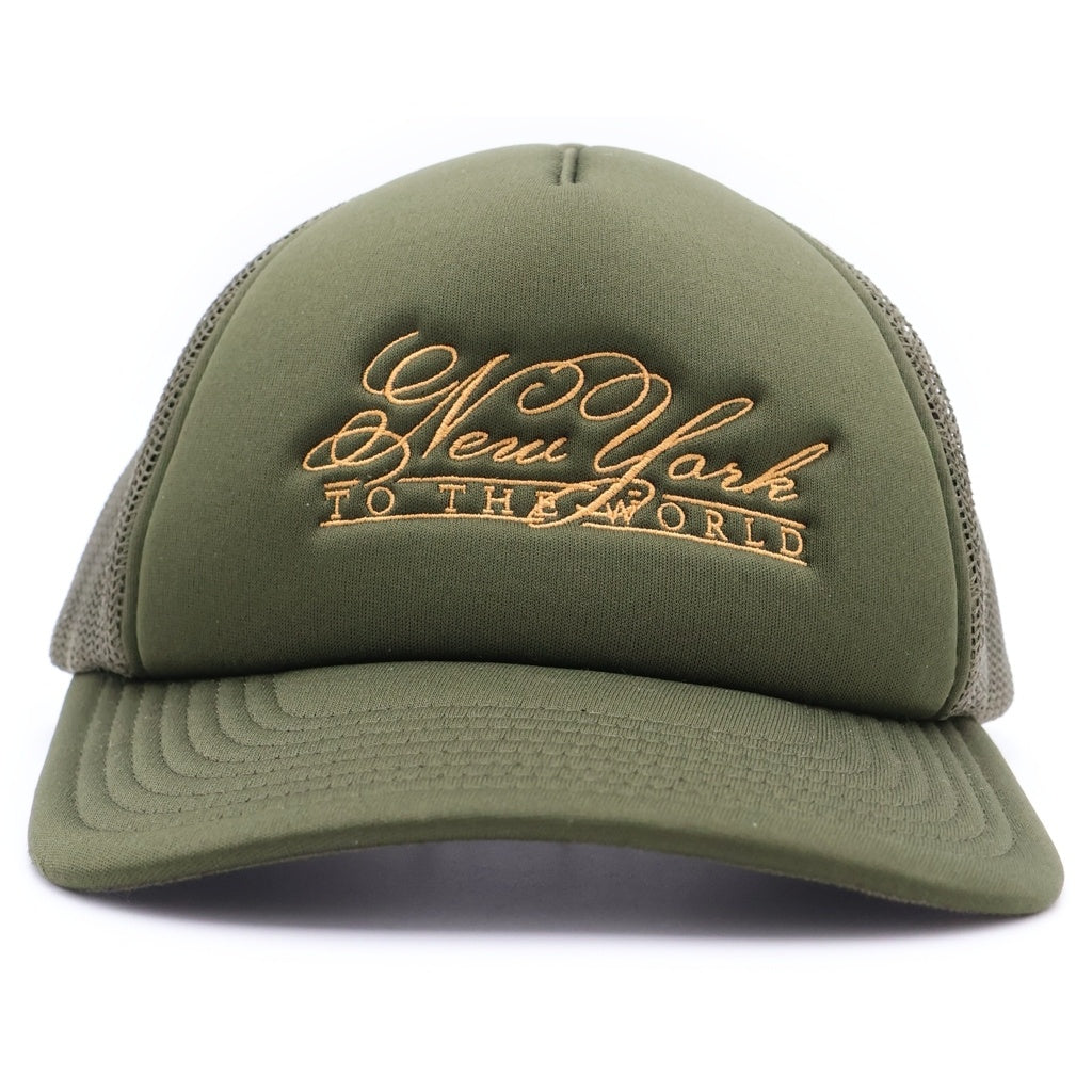 KITH(キス) New York Mesh Snapback Cap メッシュ トラッカーキャップ 帽子 カーキ 24-095-060-0007-1-0