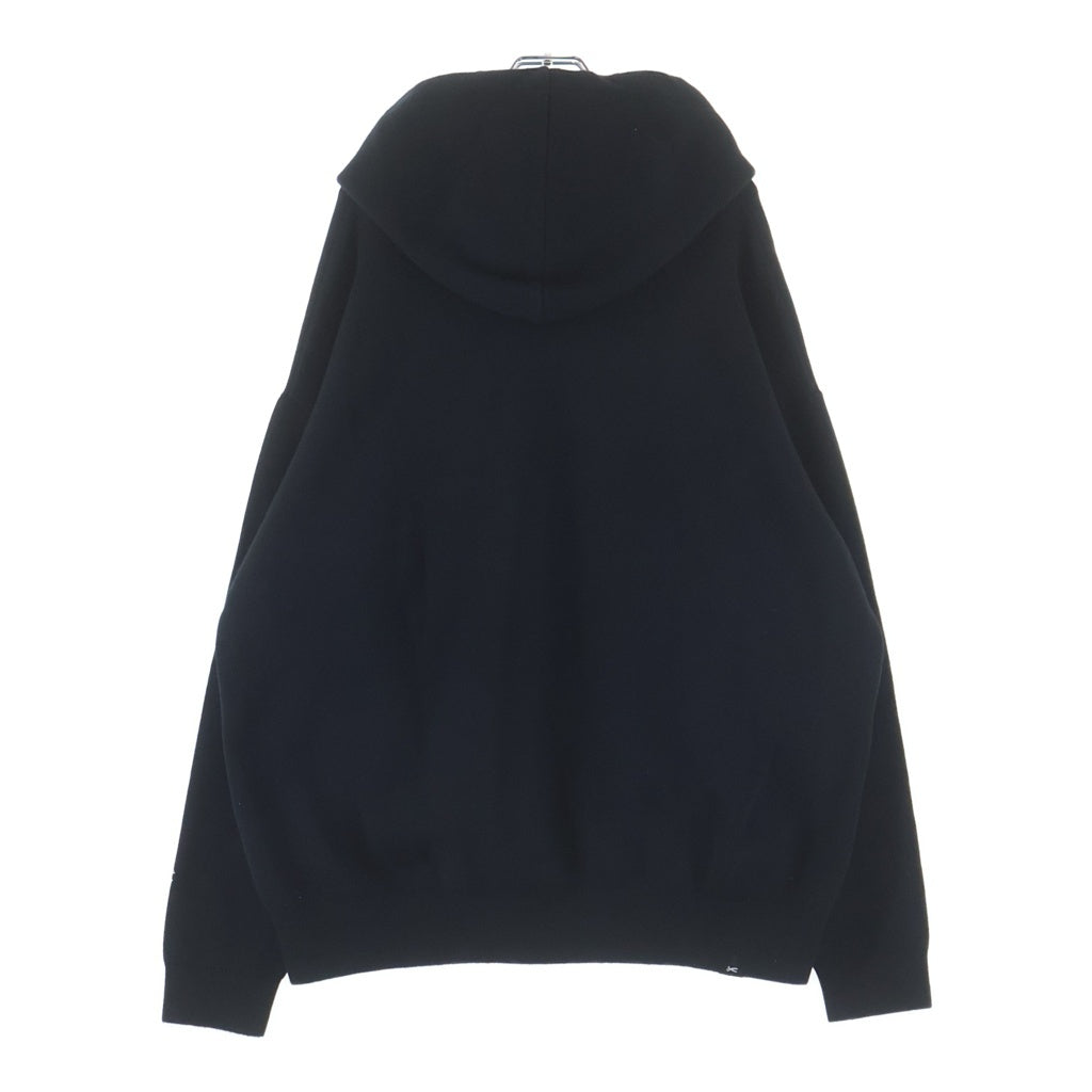 DENHAM(デンハム) PRM KNIT HOODY ニットプルオーバーパーカー ブラック 01-23-09-71-011