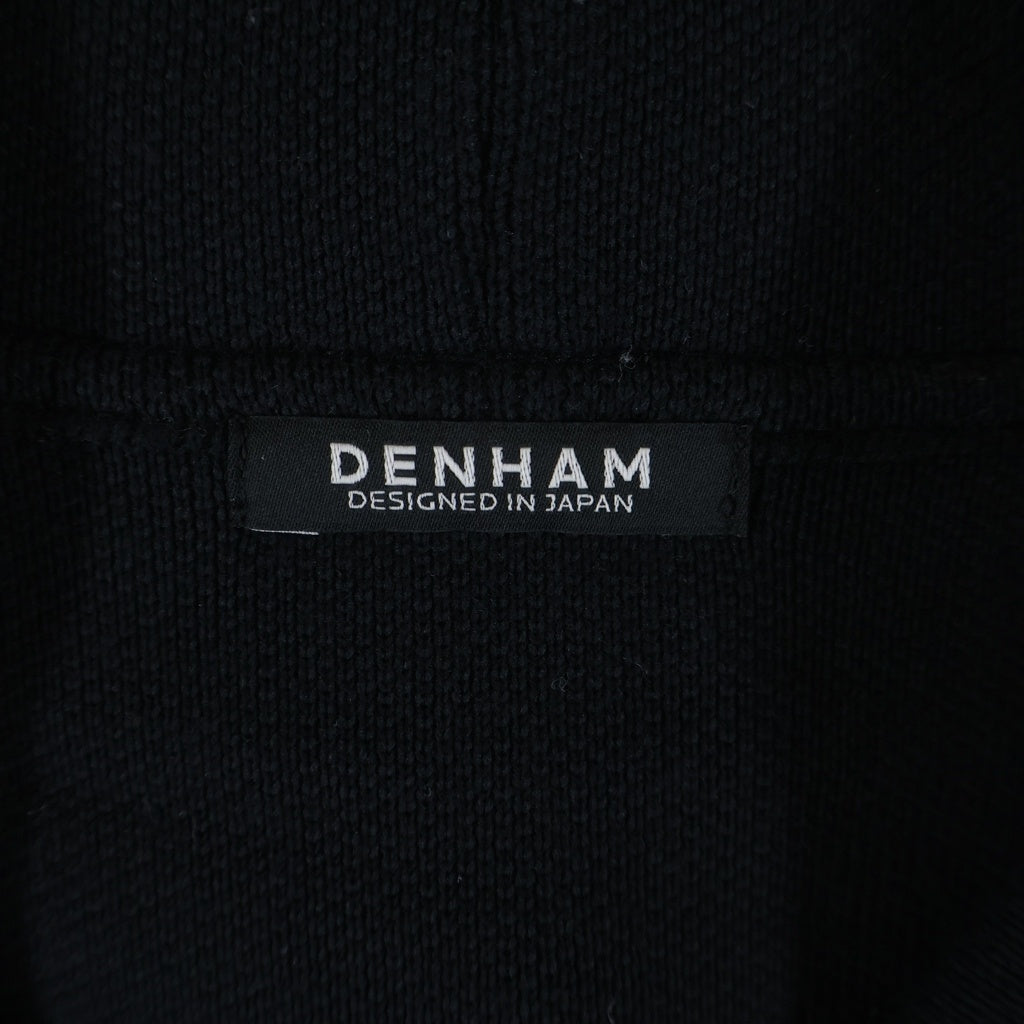 DENHAM(デンハム) PRM KNIT HOODY ニットプルオーバーパーカー ブラック 01-23-09-71-011