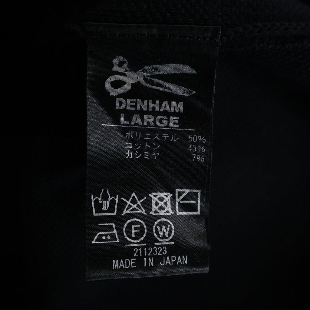 DENHAM(デンハム) PRM KNIT HOODY ニットプルオーバーパーカー ブラック 01-23-09-71-011
