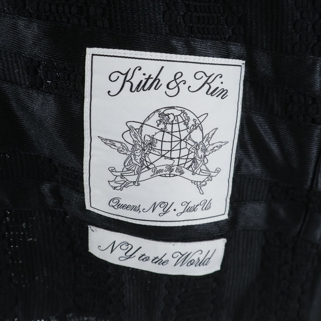 KITH(キス) Mesh Leon Jersey L/S Tee メッシュ ロングスリーブ 長袖Tシャツカットソー ブラック 24-070-060-0020-3-0