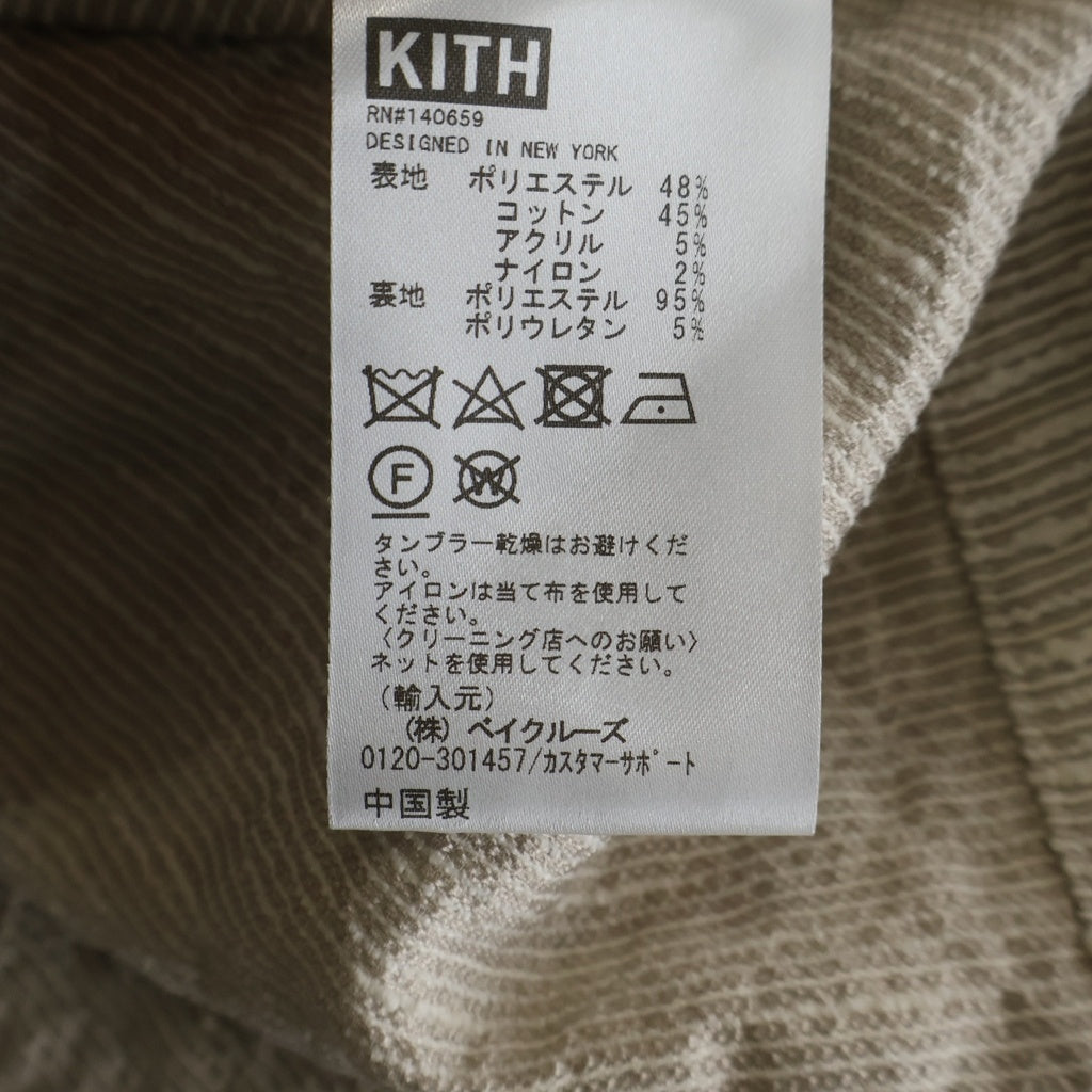 KITH(キス) ポリエステル コットン 長袖シャツジャケット アイボリー 24-050-060-0008-1-0