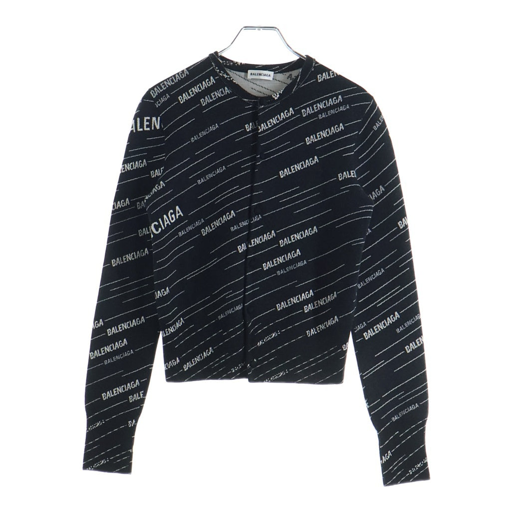 BALENCIAGA(バレンシアガ) マルチロゴ ストライプ ジャガード クルー