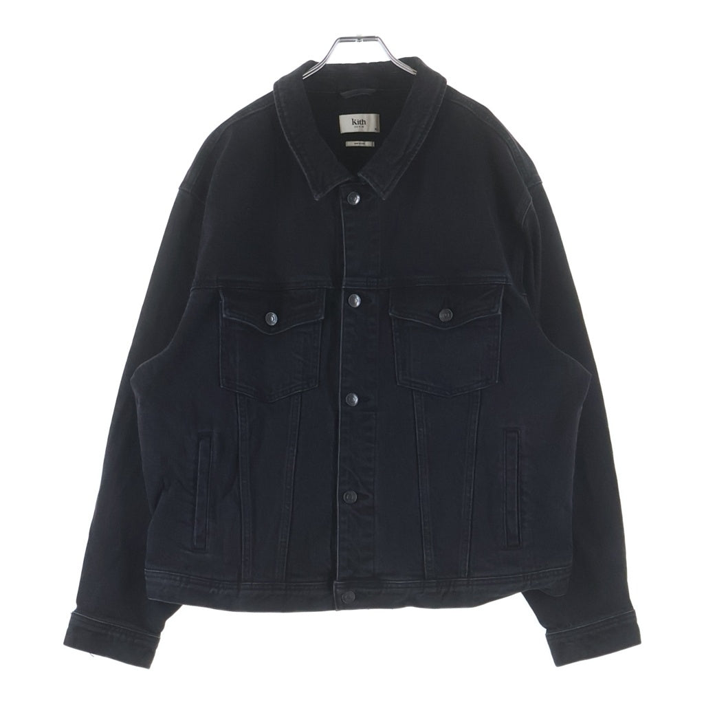 KITH(キス) コットン デニムジャケット ブラック 24-011-060-0002-7-0