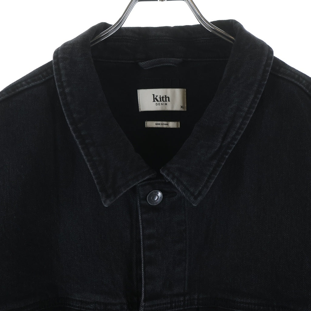 KITH(キス) コットン デニムジャケット ブラック 24-011-060-0002-7-0