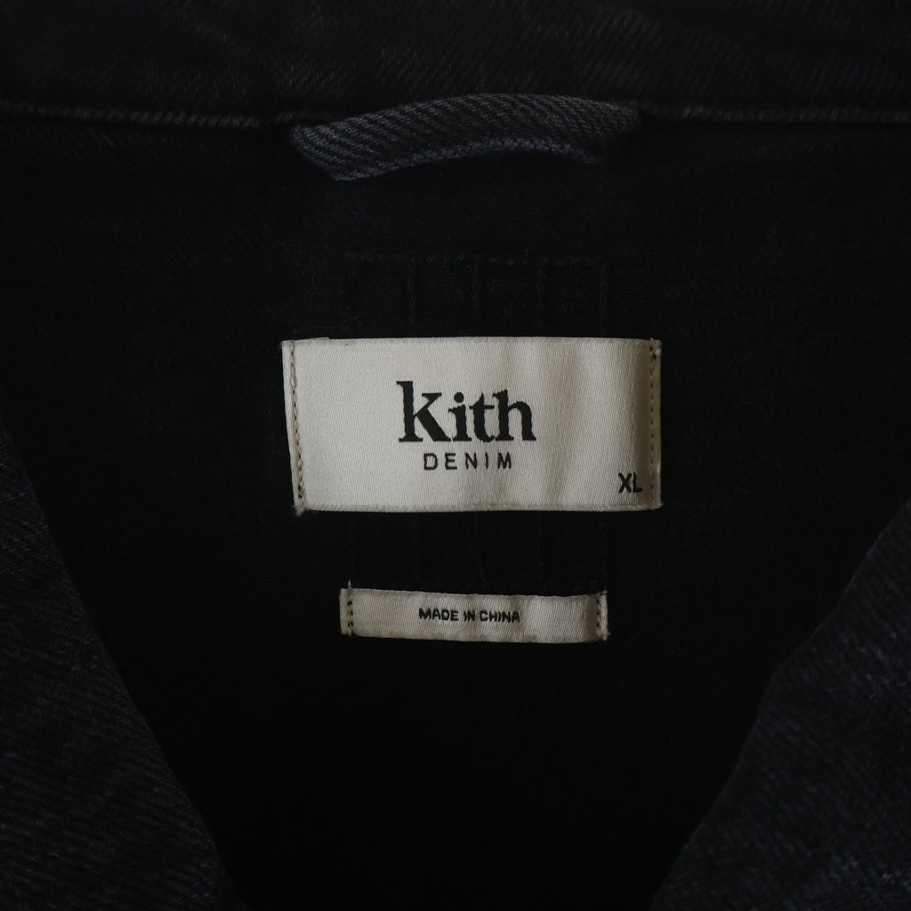 KITH(キス) コットン デニムジャケット ブラック 24-011-060-0002-7-0