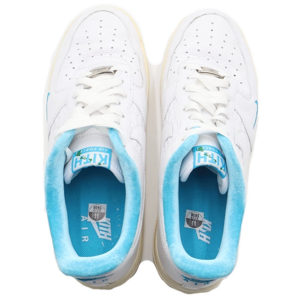NIKE(ナイキ) ×KITH AIR FORCE 1 LOW HAWAII DC9555-100 キス エアフォース1 ハワイ ローカットスニーカー ホワイト/ブルー US11/29.0cm