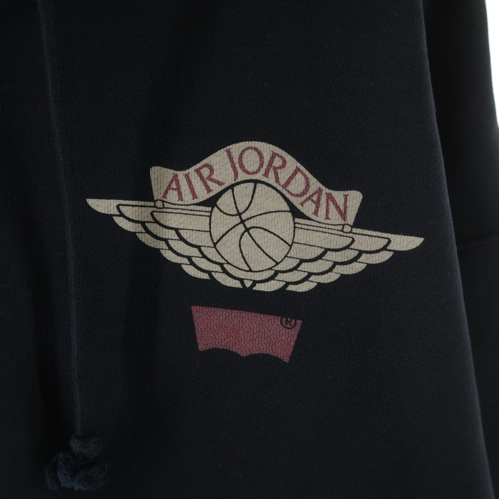 NIKE(ナイキ) ×LEVI'S Heavyweight Fleece Zip Hoodie ジップアップフーディー プルオーバーパーカー ブラック IM6734-010